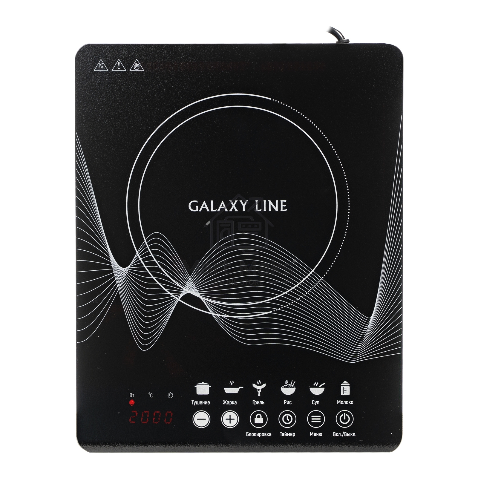 Электрическая плитка Galaxy Line GL3063, черная