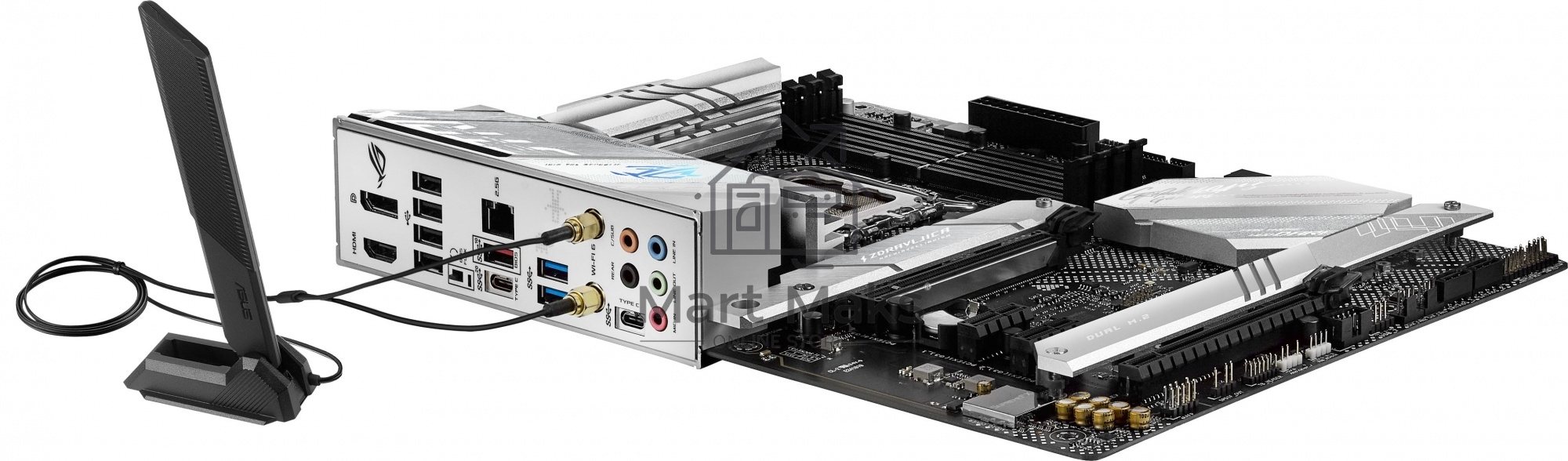 Материнская плата ASUS ROG STRIX B660-A GAMING WIFI, LGA1700, B660, 4*DDR5, DP,HDMI, SATA 6.0 + RAID, M.2, USB 3.2*5, USB 2.0*4,  ATX; 90MB1B00-M0EAY0