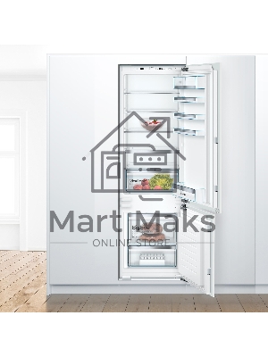 Холодильник Bosch KIS87AFE0 Встраиваемый двухкамерный 177.2х54.1х54.5 см, 272 (211+64) л, LED Освещение, зона свежести Hydrofresh, BigBox в морозилке