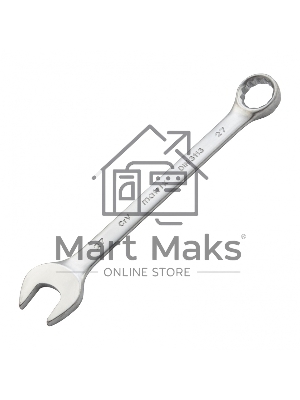 Ключ Matrix комбинированный, 27 мм, CrV, матовый хром