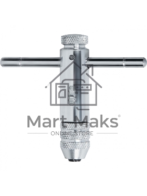 Вороток Matrix для метчиков М3 - М8, хромированный, с трещоткой