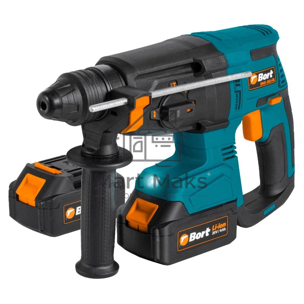 Перфоратор аккумуляторный Bort BHD-20Li-BL (2x4,0А.ч) (93412697) Напряжение аккумуляторной батареи 20 В; Двигатель Бесщеточный двигатель; Энергоемкость аккумуляторной батареи 4 Ач; Тип аккумуляторной батареи Li-Ion; Скорость холостого хода ...1200 об/мин;