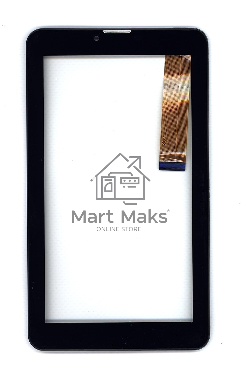 Сенсорное стекло (тачскрин) для Irbis TZ63L, черное с рамкой