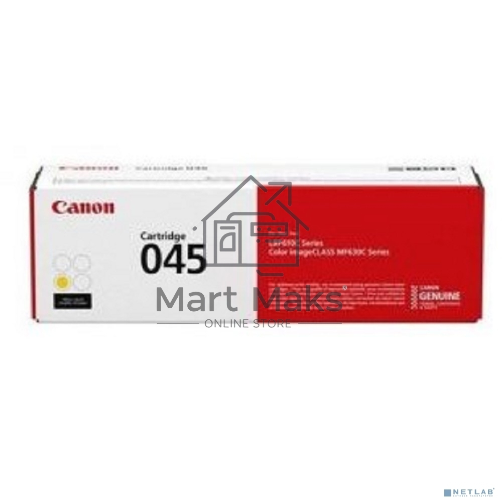 Картридж лазерный Canon 045Y H желтый, 2200 стр., для i-SENSYS MF631/633/635, LBP611