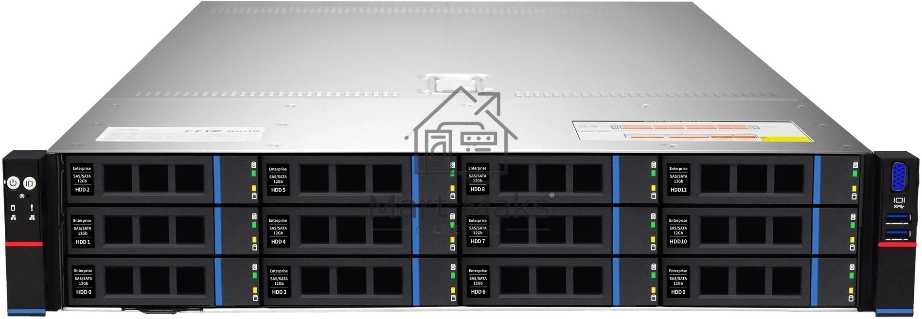 Сервер IRU Rock g2212ig4 2x4410T 4x32Gb 9361-8I 2x1600W w/o OS (2102541)