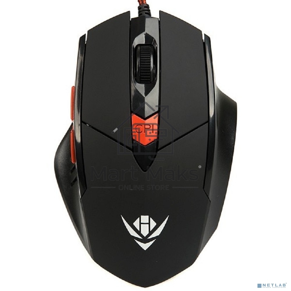 Мышь Dialog MOG-11U Nakatomi Gaming - 6 кнопок + ролик, USB,черная