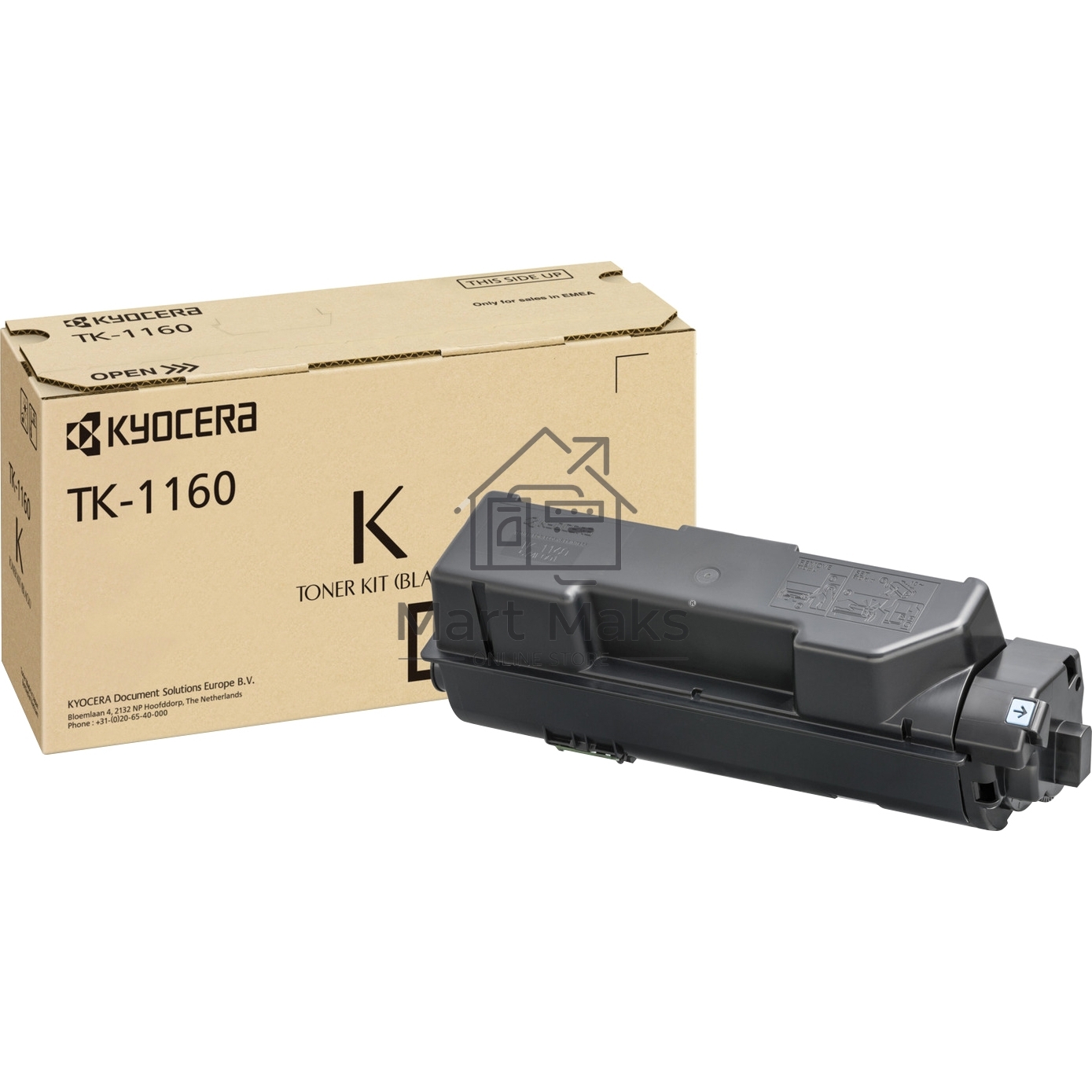 Картридж лазерный Kyocera TK-1160 (1T02RY0NL0) черный для P2040dn/P2040dw 7200 стр.