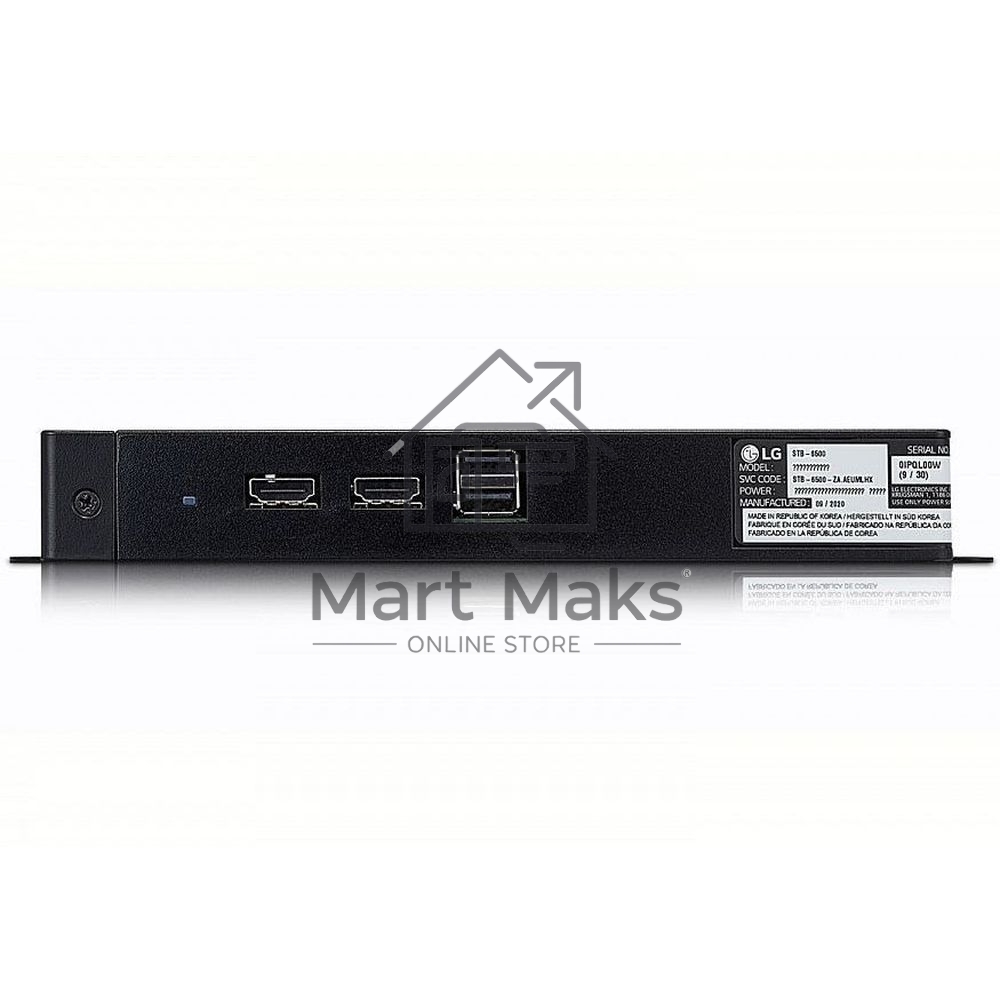 Приставка LG STB-6500/ Приставка с поддержкой гостиничного ПО Pro:Centric,ОС webOS 5.0; DVB-T2/C/S2/RS-232C, WiFi