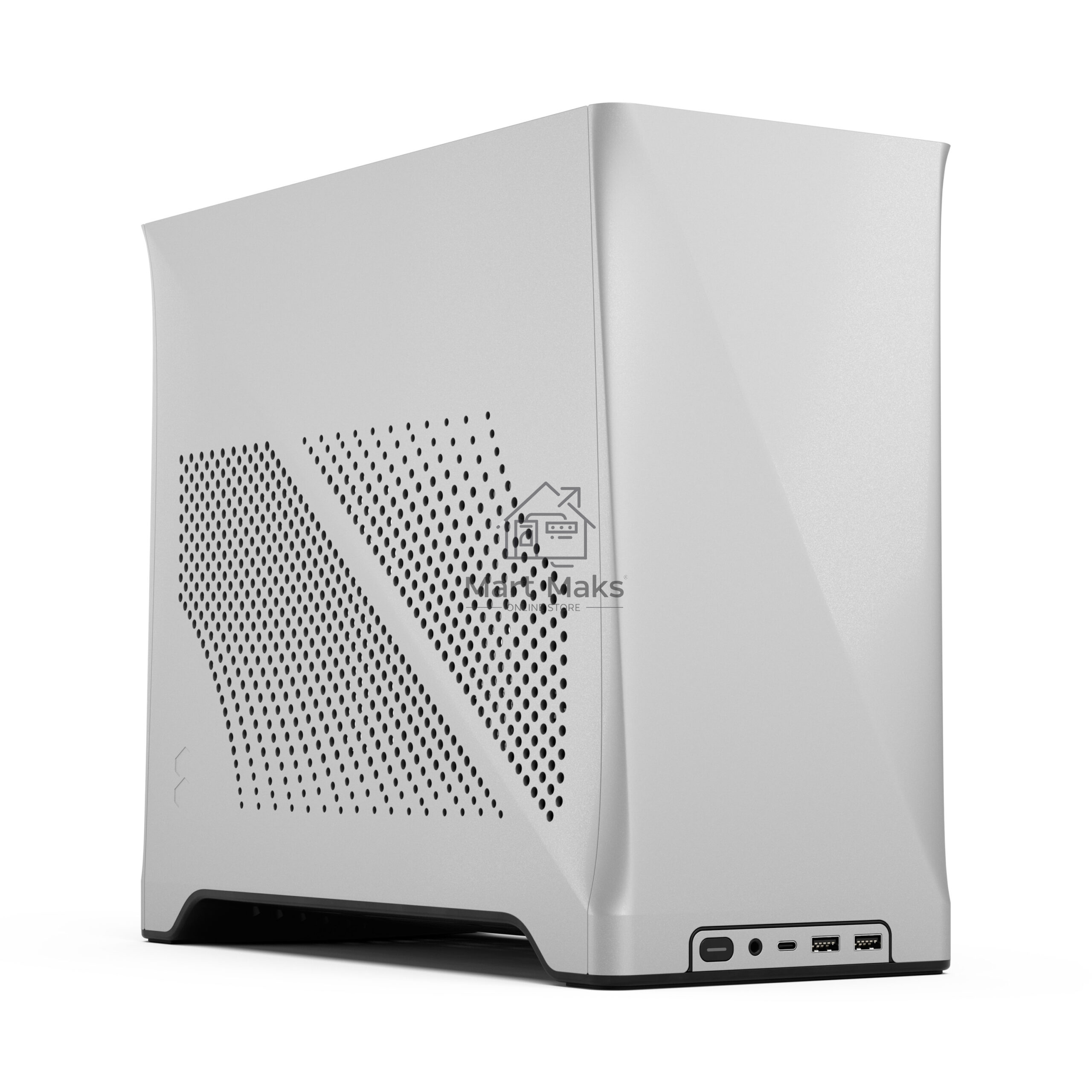 Корпус ПК без блока питания Fractal Design Era 2, SFF, 2x120mm, 2xUSB-A 3.0 + 1xUSB 3.2 Type-C, SFX PSU Support, mITX Silver