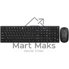 Комплект беспроводной SVEN ножничная клавиатура + мышь KB-C2550W черный (109 кл.,12Fn, 1000DPI, 2+1 кл.)