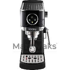 Кофеварка рожковая Korting KCM 1002 EN черный, молотый, 1.2 л, 1350 Вт, 20 бар