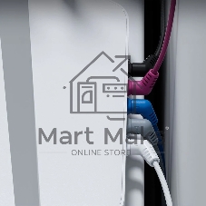 Патч-корд Vention прямой UTP cat.6a, RJ45 угол 90 - 0,5м. Белый