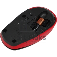Мышь беспроводная Logitech M190 черный/красный, 1000 dpi, радиоканал, USB, кнопки - 3