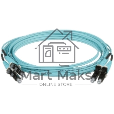 Патч-корд Panduit Opti-Core FX2ELLNSNSNM003 2x50/125 OM3 LC дуплекс-SC дуплекс 3м LSZH аквамарин