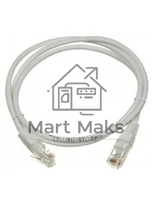 Патч-корд Lanmaster UTP TWT-45-45-1.0-GY вилка RJ-45-вилка RJ-45 кат.5е 1м серый ПВХ (уп.:1шт)