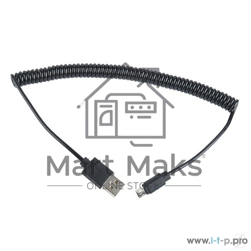 Кабель Cablexpert USB 2.0 Pro, AM/microBM 5P, 1.8м, витой, черный, пакет (CC-mUSB2C-AMBM-6)