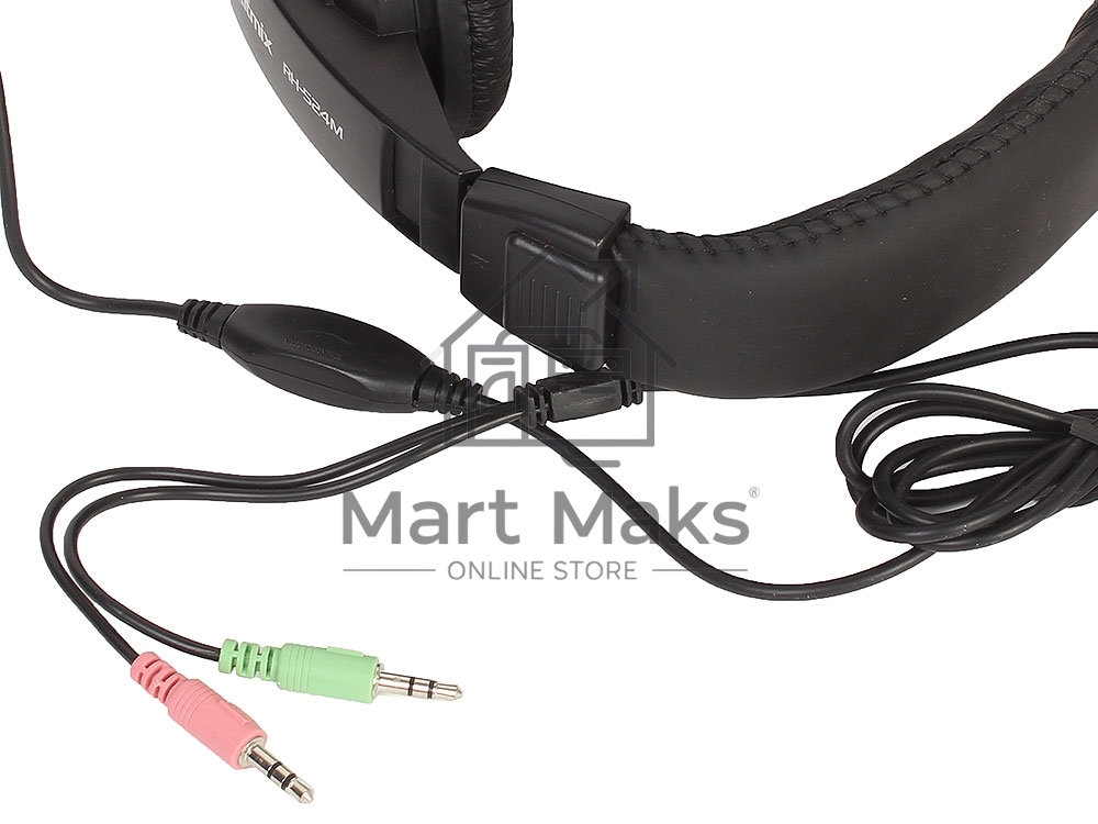 Наушники RITMIX RH-524M Диам дин:40 мм,Частот хар-ка:20-20 КГц,Сопр:32 Ом,Чувст:105 дБ+/-3дБ,Чувст мик:-58дБ+/-3дБ,Разъем:3,5мм+3,5мм,кабель 2 м+/-0,3м,в комплекте рег громк