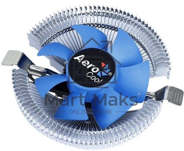 Кулер для процессора AeroCool / Formula Verkho I серебристый, 80 мм, алюминий, 2500 об/мин, 29.7 дБ, 4 pin, 90 Вт, 45 мм