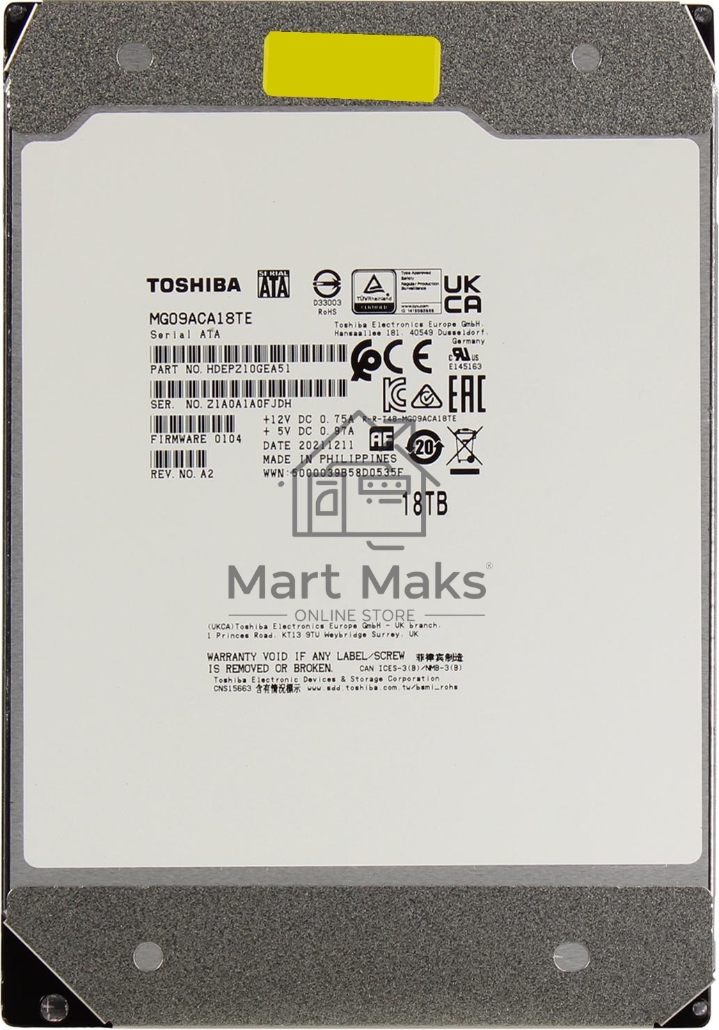Жесткий диск Toshiba HDD SATA 18Tb 3.5