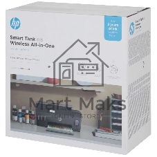 МФУ струйное HP Smart Tank 615 AiO (Y0F71A), A4, цветной, печ. до 22 стр/мин. (ч/б) до 16 стр/мин. (цвет), скан. до 5 стр/мин. (ч/б) 3 стр/мин. (цвет), 1200 x 1200 dpi (ч/б печать, скан.) 1200 x 4800 dpi (печать цвет), USB, Wi-Fi, BlueTooth, Air Print, Mopria