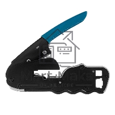 Клещи для обжима телефонных и компьютерных клемм Gross RJ45, 8P и RJ11/12, 6P, компакт., CAT5