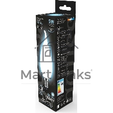 Лампа светодиодная Filament Свеча на ветру E14 5Вт 4100К OPAL GAUSS 104201205