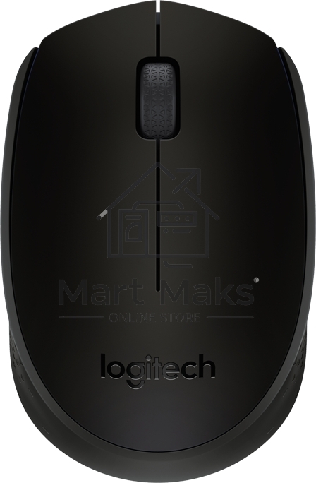 Мышь беспроводная Logitech M171 черный/серый, 1000 dpi, радиоканал, USB, кнопки - 3