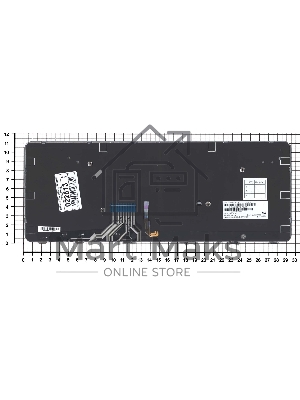 Клавиатура для ноутбука HP EliteBook Folio 1040 G1 черная с серой рамкой с подсветкой