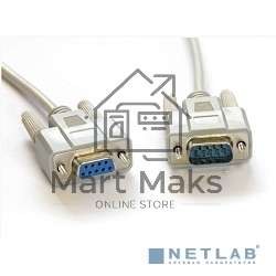 Удлинитель Greenconnect 0-модемный COM RS-232 1.8м GCR-DB903-1.8m 9M AM / 9F AF, пакет