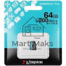 Флеш карта microSDXC 64Gb Kingston SDCG4/64Gb Canvas Go! Plus + adapter