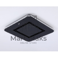 Светильник Ambrella light FL51419 BK черный 3000K/4200K/6400K 68W 488*488*40 (ПДУ ИК)