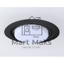 Светильник встраиваемый G10123 BK черный GX53 max 12W D120*48