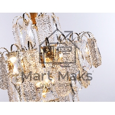 Светильник Ambrella light TR5231/9 SGD/CL/FR золото/прозрачный/белый матовый E27*9 max 40W D500*530