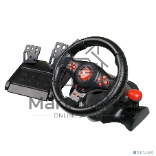 Игровой руль Dialog GW-230VR Dialog Fast Drive - вибро, 2педали+рычаг, PC USB/PS4&3/XB1&360/Android/Switch