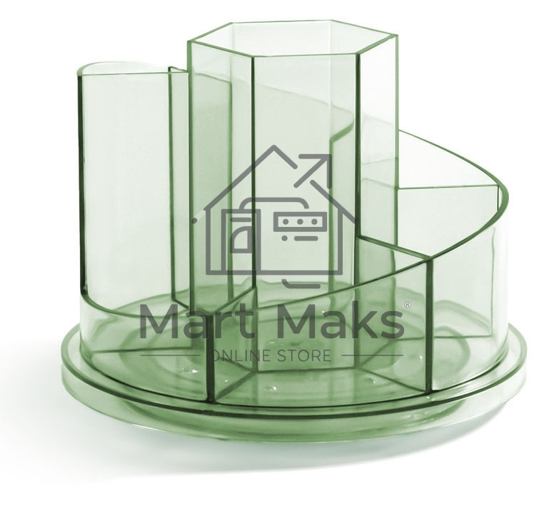 Органайзер настольный Deli 8943GREEN 150x150x114мм, зеленый, пластик