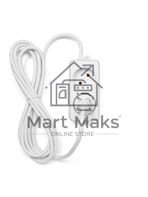 Удлинитель Гарнизон <3 м> белый (2 розетки, 10А, EL-NL2-W-3)