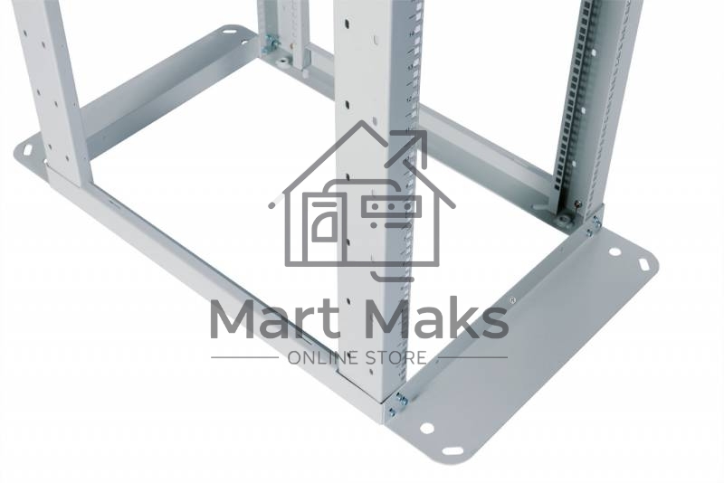 Стойка двухрамная ЦМО СТК-С-42.2.750 42U 560ммX1035мм направл.закл.гайки 400кг серый