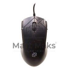 Мышь проводная Oklick 245M черный, 1000 dpi, USB, кнопки - 3