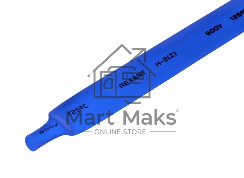 Термоусаживаемая трубка Rexant 9,0/4,5 мм, синяя, упаковка 50 шт. по 1 м