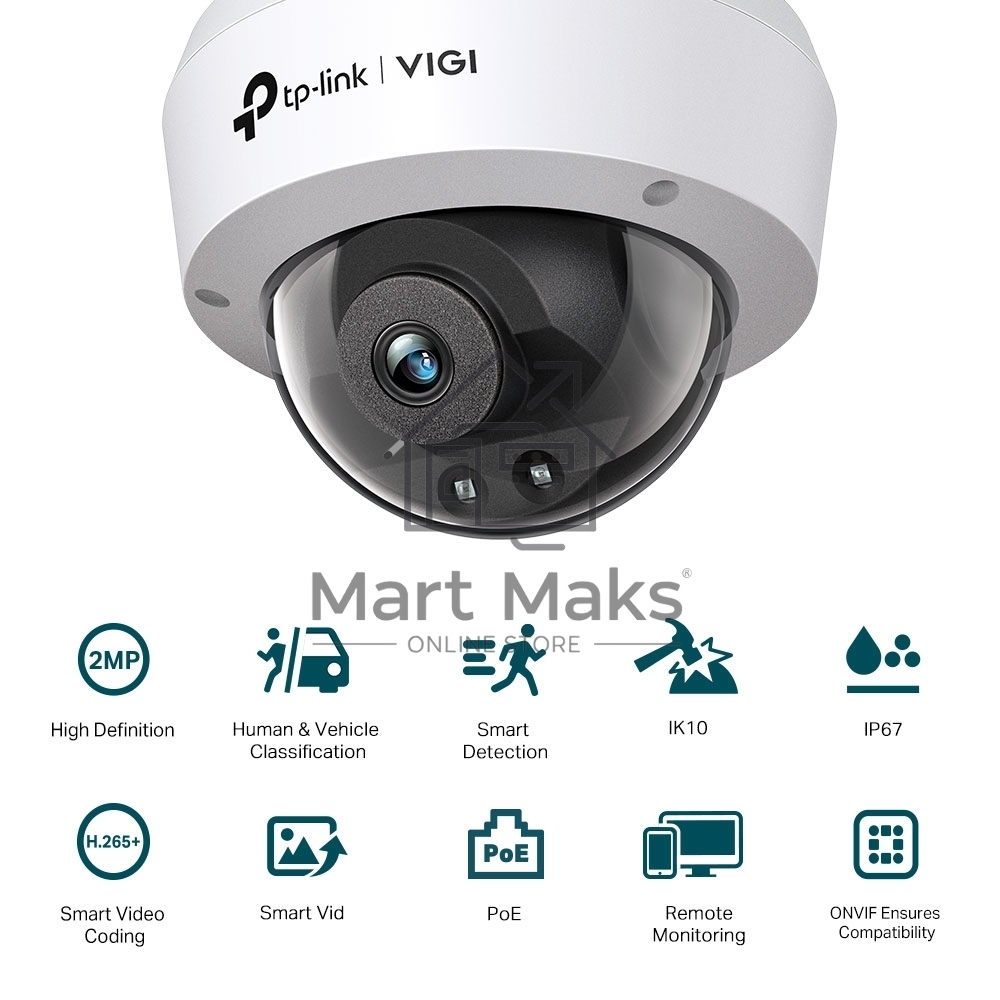 Камера IP 2MP Dome Network Camera