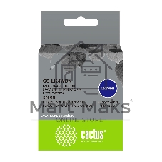 Картридж ленточный Cactus CS-LK4WBN черный шрифт, белый фон (12 мм, 9 м) для Epson LW300/LW400/LW700/LW600P/LW1000P/K400/Z700/Z900