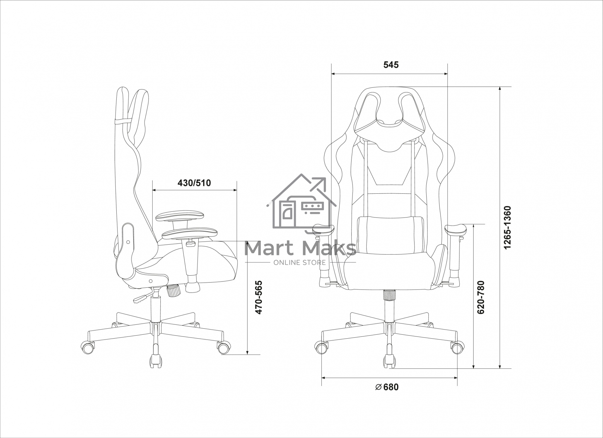 Кресло игровое Бюрократ VIKING KNIGHT LT15 FABRIC малиновый крестовина металл/пластик