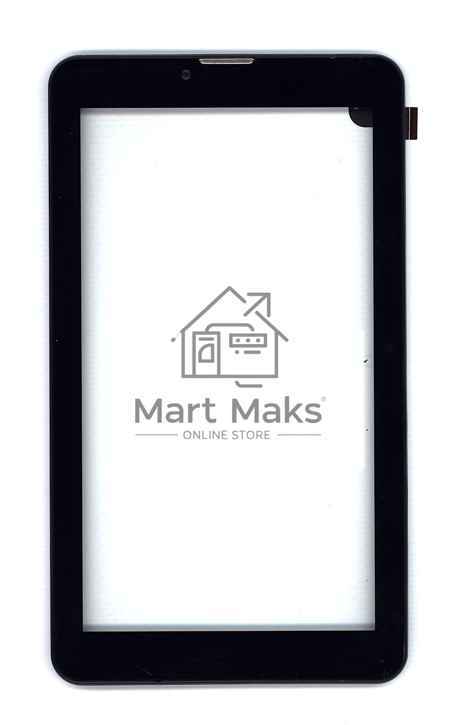 Сенсорное стекло (тачскрин) для Irbis TZ71, черное с рамкой