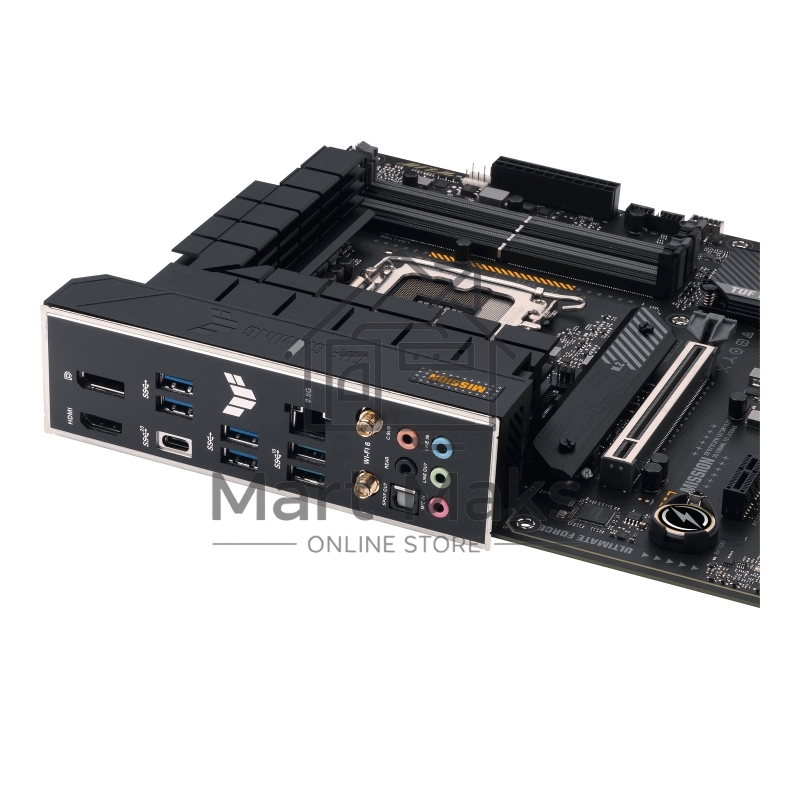 Материнская плата ASUS TUF GAMING H770-PRO WIFI, LGA 1700, Intel H770, 4xDDR5, 4xSATA, 4xM.2, 1xPCIe 5.0 x16, 1xPCIe 4.0 x4, 2xUSB-A 3.2 Gen 2, 4xUSB-A 3.2 Gen 1, 1xUSB-C 3.2 Gen 2x2, 1x2.5Gb LAN, 5x3.5 мм, 7.1, Standard-ATX