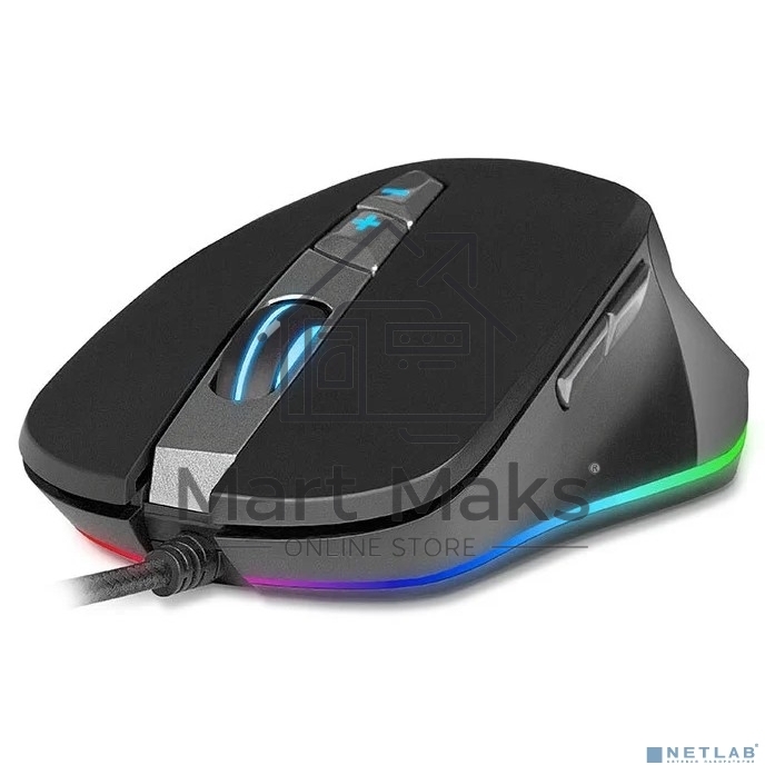 Мышь проводная SVEN RX-G970 черный, 4000 dpi, USB, кнопки - 7