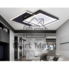Светильник Ambrella light FA7723 WH/BK белый/черный 3000K-6400K 82W 500*500*70 (ПДУ РАДИО 2.4G)