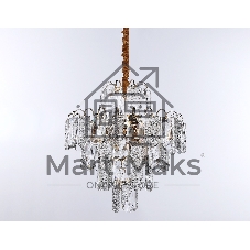 Светильник Ambrella light TR5231/9 SGD/CL/FR золото/прозрачный/белый матовый E27*9 max 40W D500*530