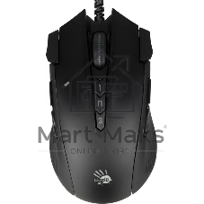 Мышь проводная A4Tech Bloody J90s черный, 8000 dpi, USB, кнопки - 12