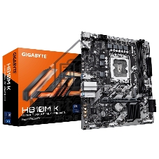 Материнская плата Gigabyte H810M K, LGA1851, Intel H810, 2xDDR5, 4xSATA, 1xM.2, 1xPCIe 4.0 x16, 1xPCIe 3.0 x1, 1xDP, 1xHDMI, 1x1Gb LAN, 2xUSB-A 5Gbps, 4xUSB-A 2.0, 3x3.5 мм, 7.1, mATX