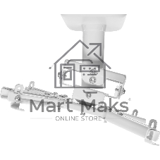 Кронштейн для проектора Cactus CS-PROF011S-WT белый макс.45кг потолочный поворот и наклон